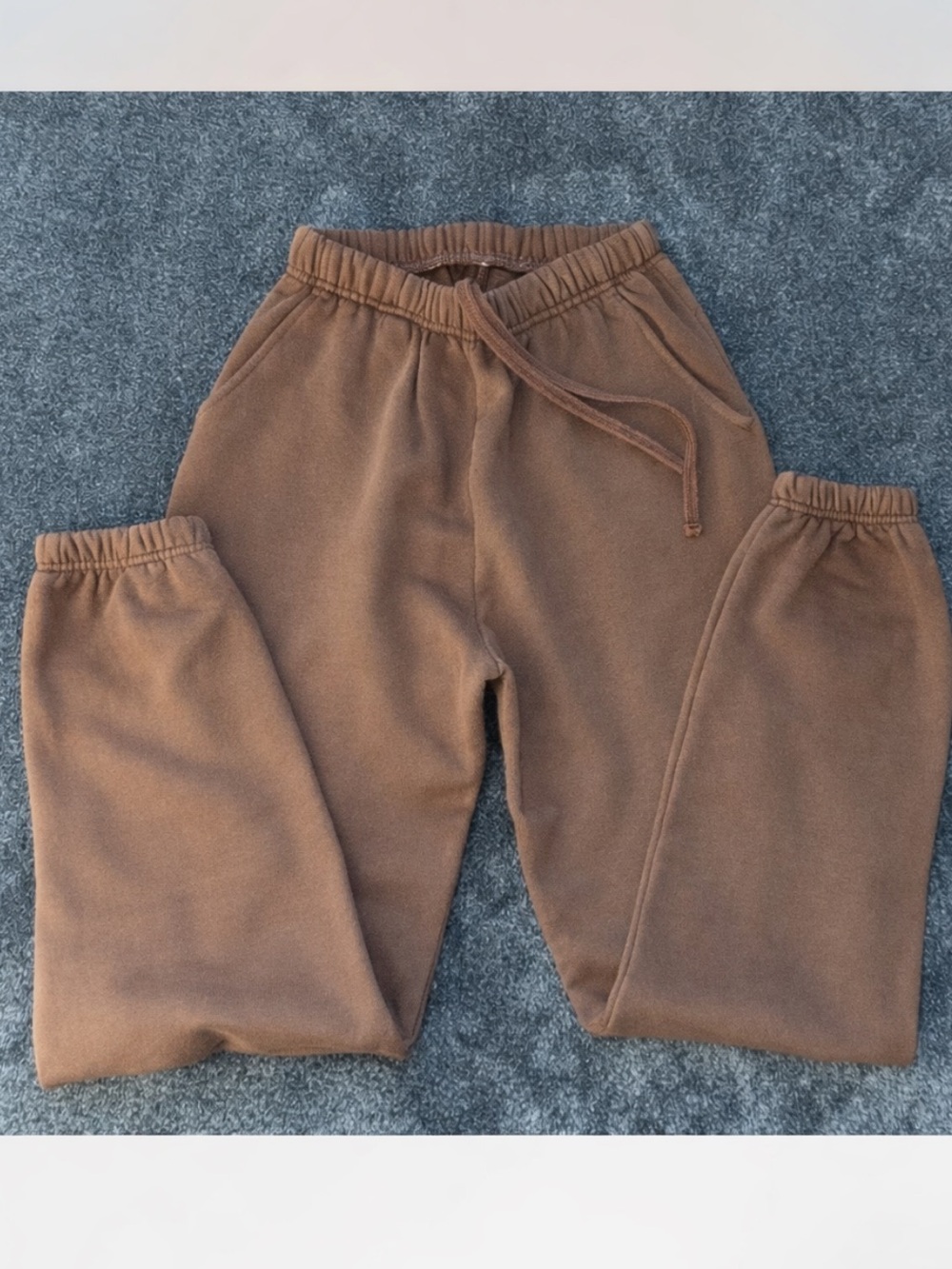Daily Drills Brown Cozy Fleece Sweatpants